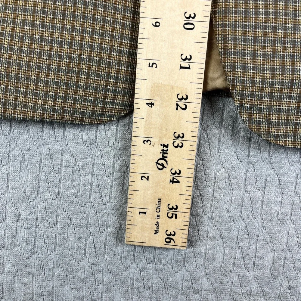 Ermenegildo Zegna High Performance Wool Blazer Men 41 Plaid‎ Check Sport Coat